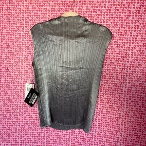 Silver Sleeveless Top